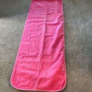 Towel yoga mat for hot/bikram yoga